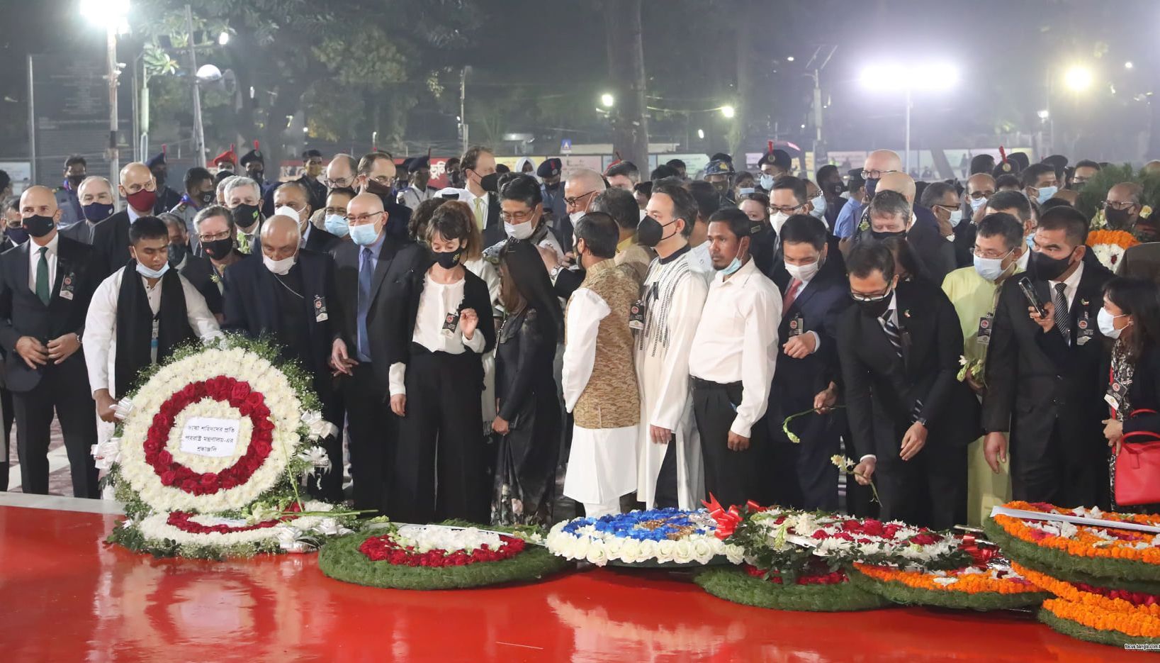 Officials of foreign ministry here and diplomats of different countries stationed here today paid their deep homage to the memories of Language martyrs saying that their sacrifices laid foundation of the right to the country’s identity and cultural distinction.