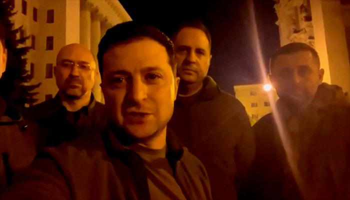 Zelensky Vows 'I'm Here' after Russian Attack    