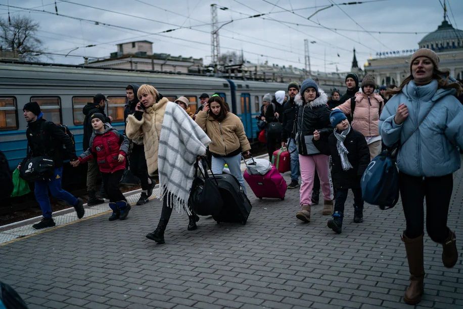 Up to 4 million people may have fled Ukraine by the end of the war, according to a United Nations estimate || Photo: Salwan Georges/The Washington Post)