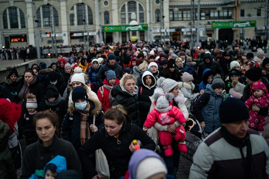 About a quarter of the 2 million refugees who have fled Ukraine since the start of the Russian invasion left in just two days || Photo: Salwan Georges/The Washington Post