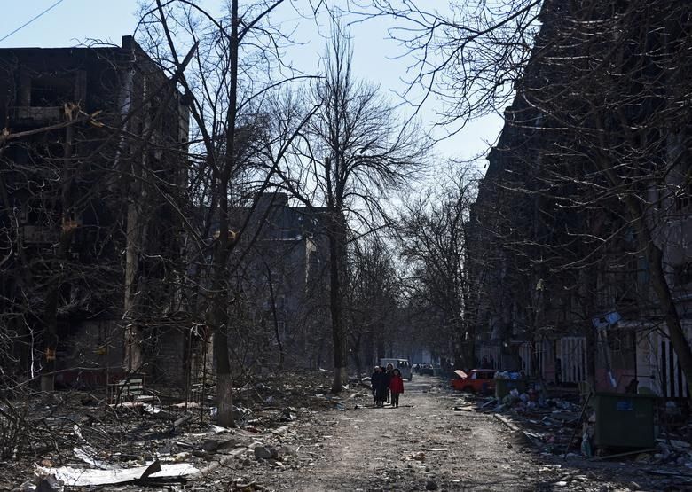 A residential area in the port city of Mariupol, devastated by Russian attacks || Photo: Reuters 