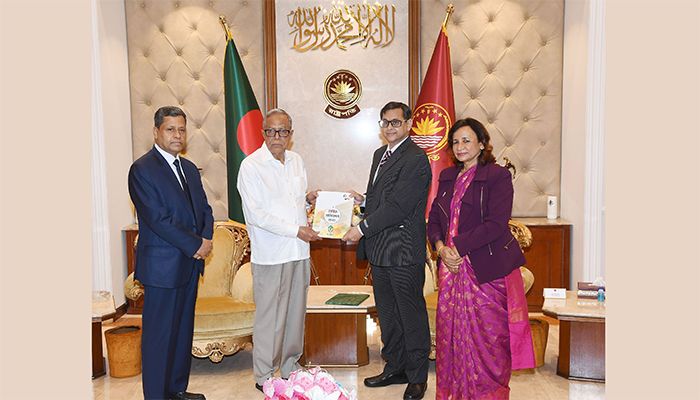 President M Abdul Hamid with IC delegation || Photo: Collected  