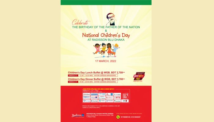 Radisson to Celebrate Bangabandhu's Birthday  & National Children’s Day    
