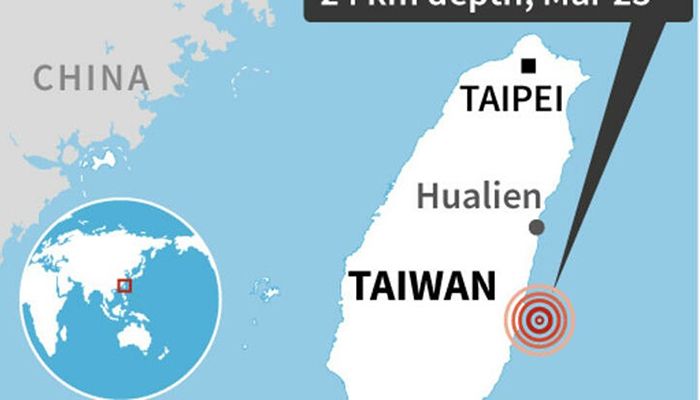 A magnitude 6.7 earthquake that struck off the coast of Taiwan  || Photo: Collected  