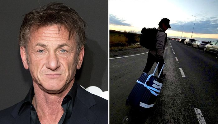 Hollywood Star Sean Penn Joins Ukraine Exodus to Poland on Foot  
