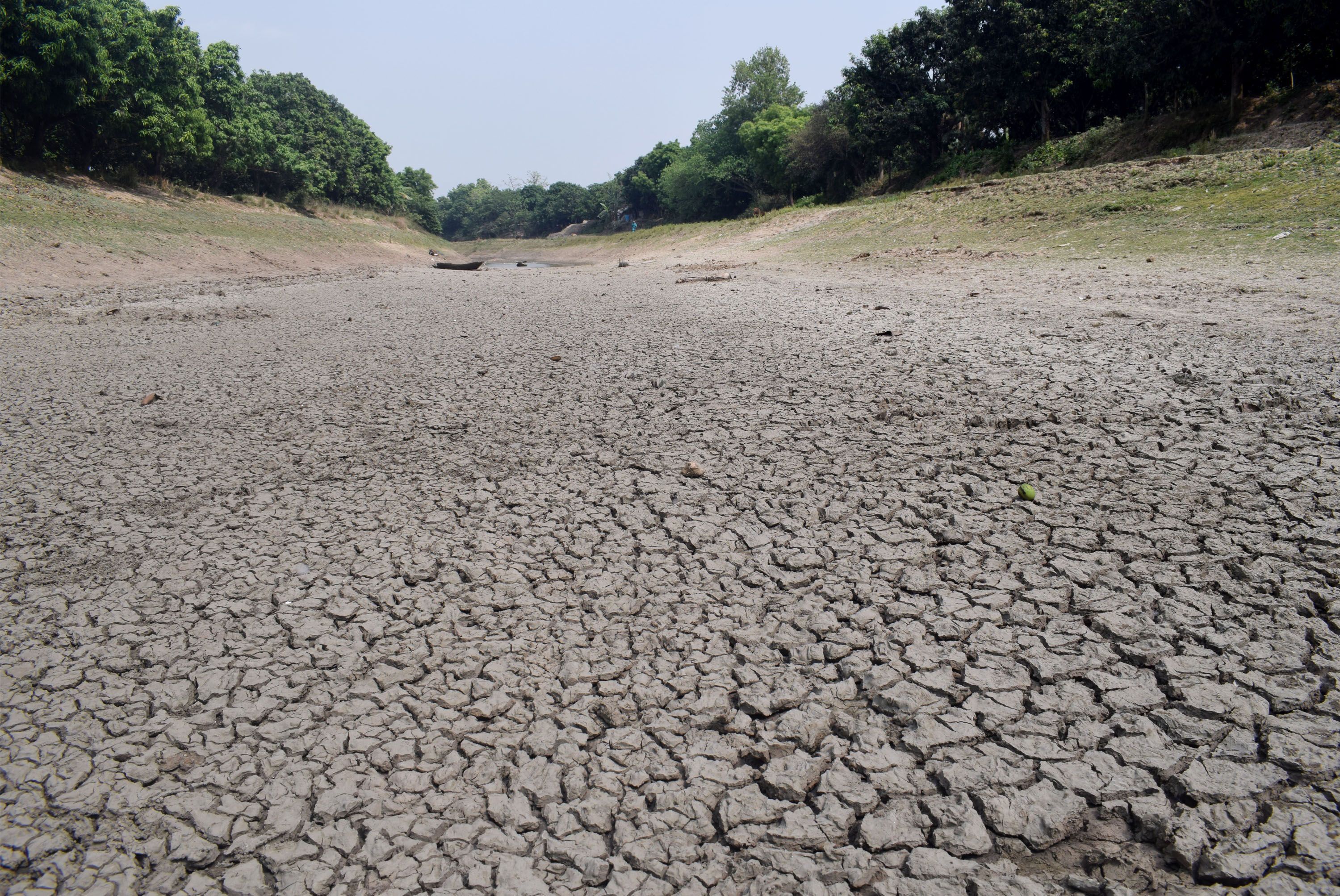 All water reservoirs including rivers and canals, canals and pools have dried up. Nature is waiting for the drops of rain.