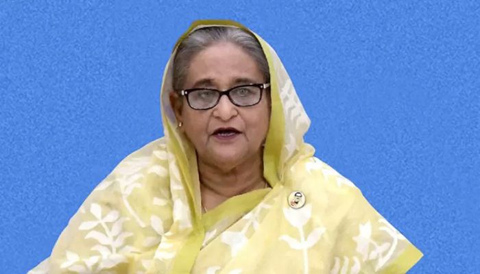 Prime Minister Sheikh Hasina speaks in a video message broadcast at the virtual inaugural ceremony of the Global Centre for Traditional Medicine (GCTM) on Tuesday || Photo: Collected  