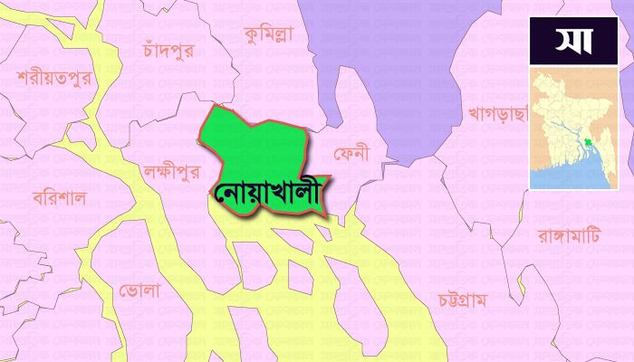 Noakhali district map