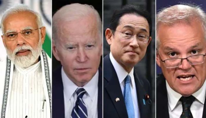 Prime Minister Narendra Modi, US President Joe Biden, Japanese PM Fumio Kishida and Australian PM Scott Morrison. || Photo: Collected  