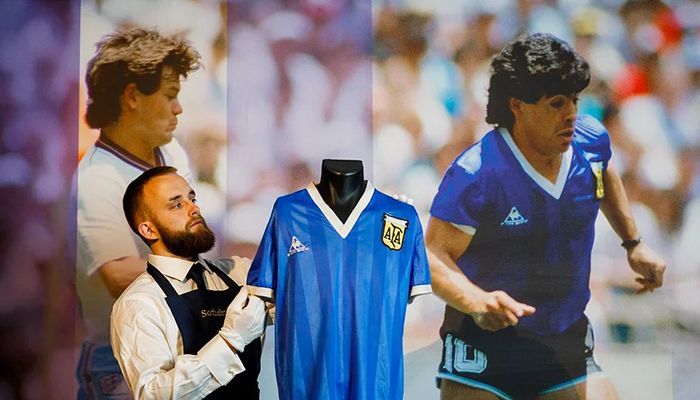 Diego Maradona ‘Hand of God’ Shirt Sold for Record at Auction
