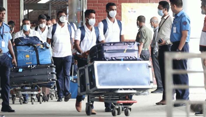 Sri Lankan Cricket Team Arrives in Dhaka    