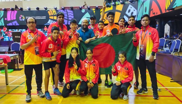 Bangladesh Wins Gold in Table Tennis
