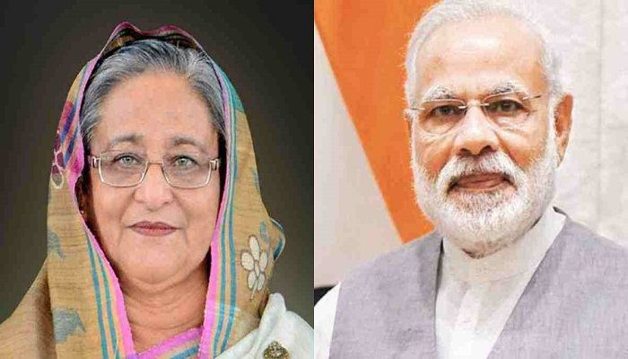  Prime Minister Sheikh Hasina and Her Indian Counterpart Narendra Modi