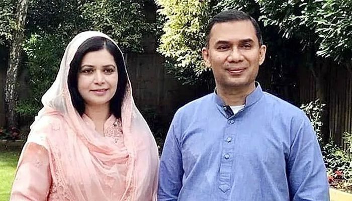 BNP acting chairman Tarique Rahman and his wife Dr Zubaida || Photo: Collected 