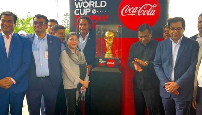 FIFA World Cup Trophy Arrives in Dhaka