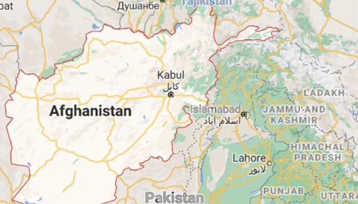 Map of Afghanistan. Screenshot taken from Google Maps