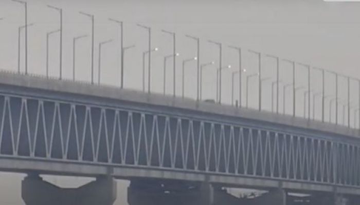 Padma Bridges Illuminated with Lights 