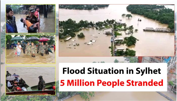 5 Million People Stranded in Sylhet (video)   