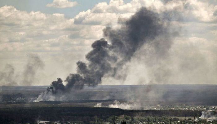 Smoke over Severodonetsk this week || Photo: Collected