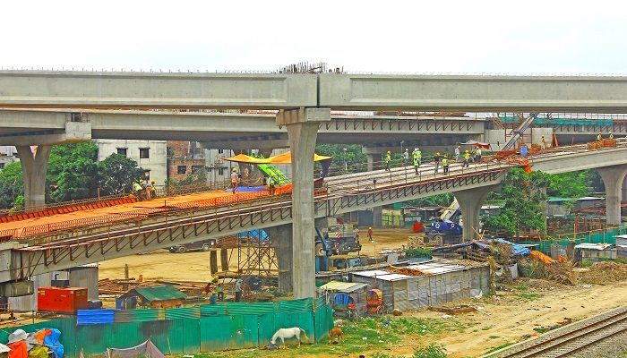 1,340 piles out of 1,500 piles, 324 pilecaps out of 350 pilecaps, 239 columns out of 350 columns, 128 out of 350 crossbeams have been completed in the first phase of construction work.