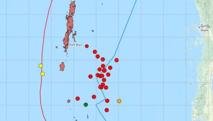 22 Earthquakes in 24Hrs Jolt Andaman Sea Off Port Blair 