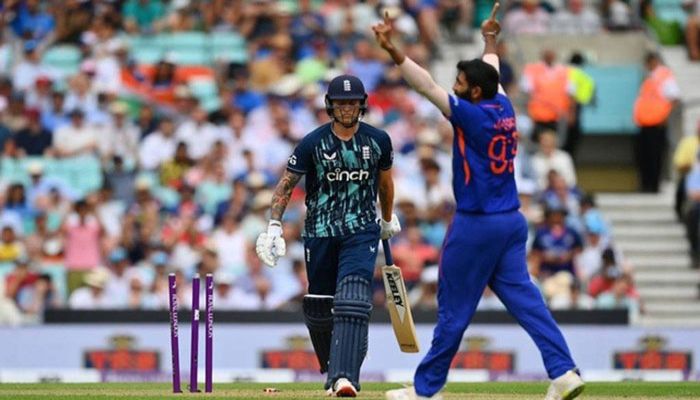 Men's One Day International Series - England v India - Kia Oval, London, Britain - Jul 12, 2022 England's Jason Roy walks after losing his wicket off the bowling of India's Jasprit Bumrah Action || Photo: Reuters