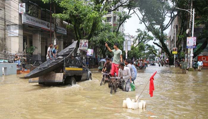 The flood situation in Sylhet || Photo: Collected 