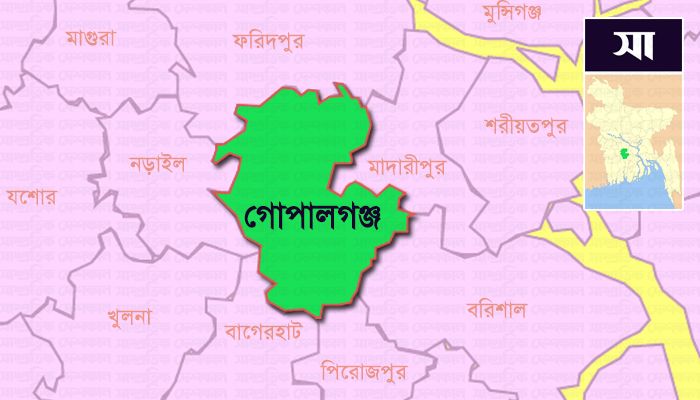 Gopalganj District Map
