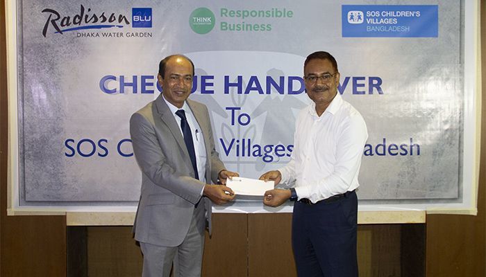 Radisson Blu Dhaka Gives Donations to SOS Children’s Village Int'l
