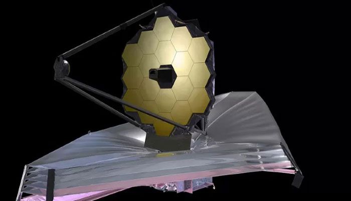 In this file photo taken on 25 November, 2009 this September 2009 handout image provided by NASA shows an artist's rendition of the James Webb Space Telescope. || AFP Photo