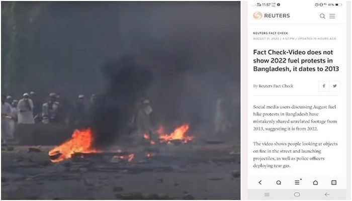 Reuters Identifies False Propaganda against Bangladesh