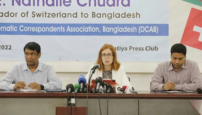 ﻿﻿Swiss Ambassador to Bangladesh Nathalie Chuard || Photo: Collected 