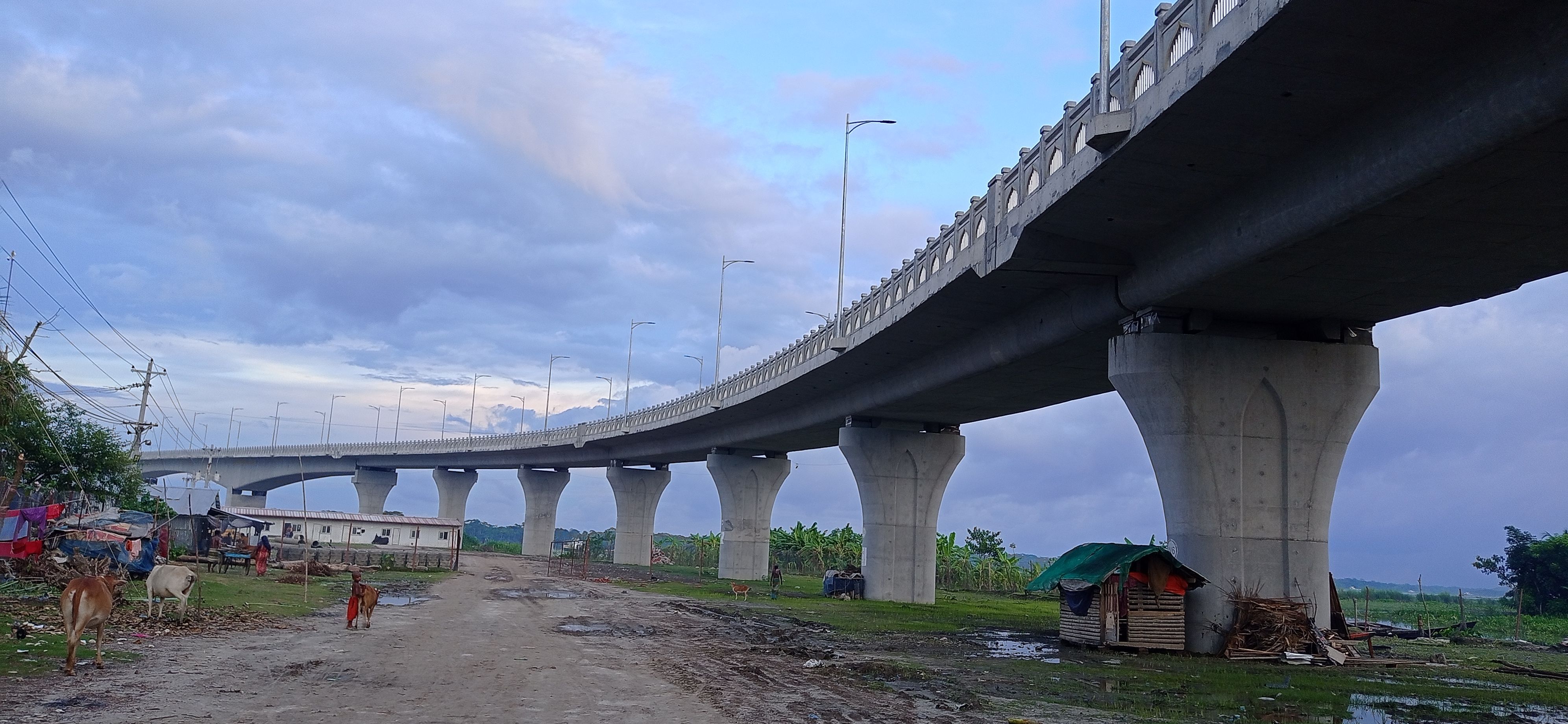A Chinese company named China Railway 17 Bureau Group Limited built the bridge at a cost of Tk 889 crore.