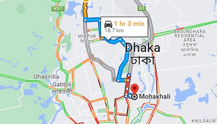 Gridlock from Uttara to Mohakhali: Dhaka Traffic Paralyzed