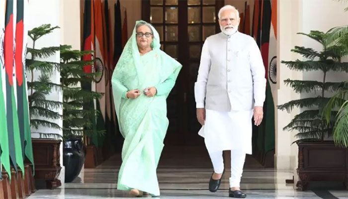 PM Hasina with Indian counterpart Narendra Modi || Photo: Collected