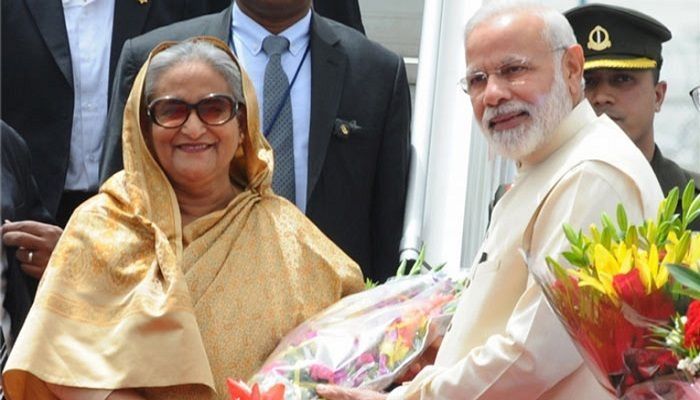 PM Hasina Accorded Warm Reception by Modi at Delhi’s Rashtrapati Bhavan  