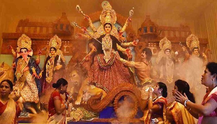 Hindus Celebrating Mahalaya