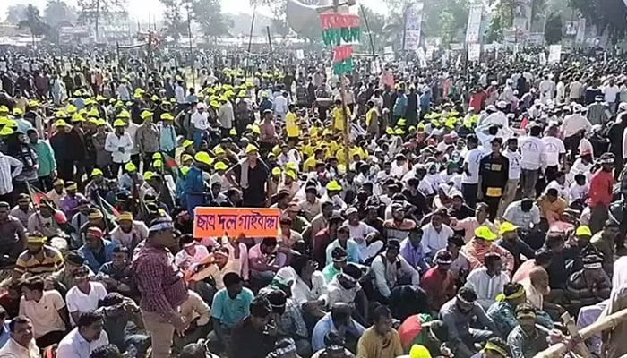 BNP Rally Begins Defying Transport Strike in Rangpur 