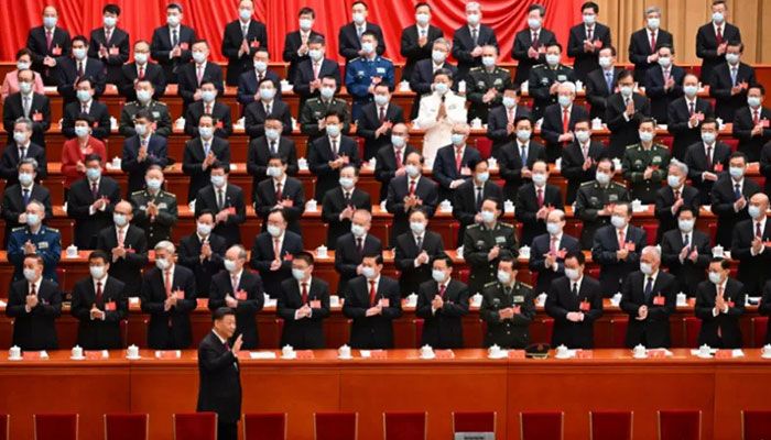 China's President Xi Jinping waves as he arrives for the opening session of the 20th Chinese Communist Party's Congress at the Great Hall of the People in Beijing on October 16, 2022 || AFP Photo