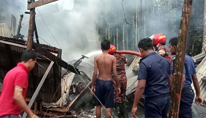 20 Shops Gutted in Pirojpur Fire  