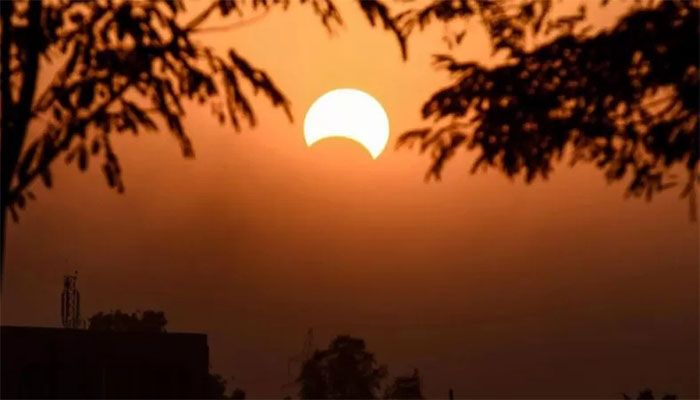 A partial solar eclipse in Iraq in 2019 || AFP Photo: Collected  