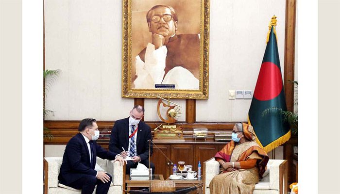 Rosatom Director General (DG) Alexey Likhachev today paid a courtesy call on Prime Minister Sheikh Hasina || Photo: Collected 