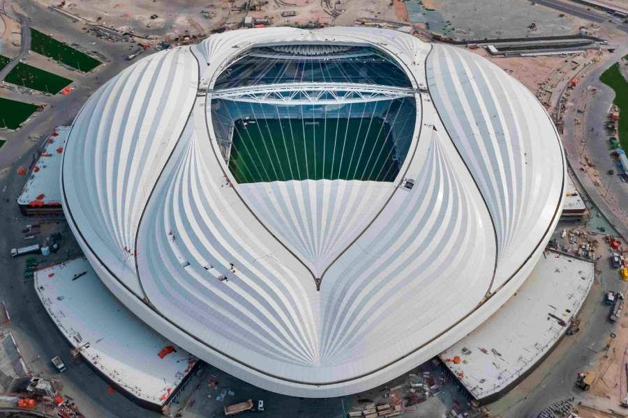 The design of this stadium has been controversial since its release. After the unveiling of British sculptor Zaha Hadid's design, many complained that it looked like female genitalia. Despite strong criticism, the design was not changed. This stadium was built first.