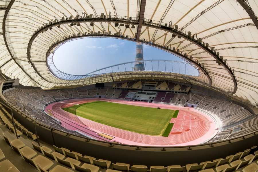 Earlier Asian Games, Gulf Cup, AFC Asian Cup and World Athletics have been held here. In 2009, Brazil played a friendly match against England at this stadium. Liverpool won the Club World Cup here in 2019.