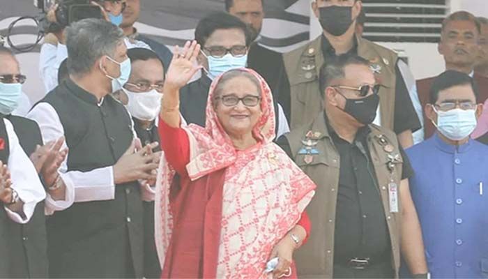 ﻿Awami League President and Prime Minister Sheikh Hasina at  Jashore Rally || Photo: Collected 