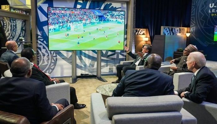 Biden Watches World Cup Semi with Morocco PM