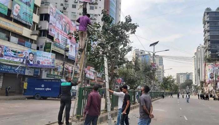 DMP Installs CCTV Cameras In Front Of BNP Central Office