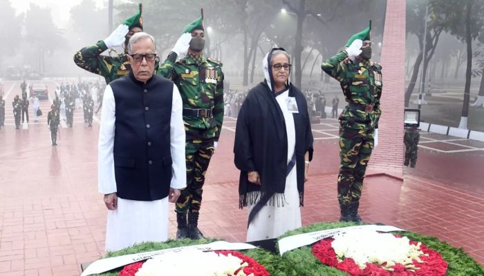 Martyred Intellectuals Day: President, PM Pay Tribute to 1971 Heroes