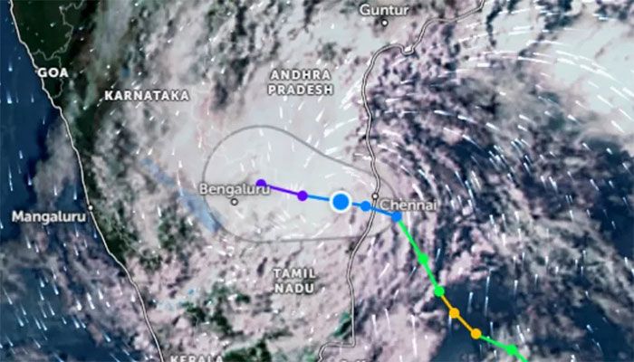 Cyclone Mandous Lashes Indian Coasts  