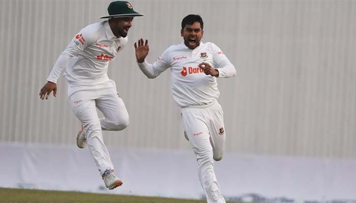 Mehidy Hasan Miraz has tested India's top-order batters with his superb spin bowling || Photo: Collected 